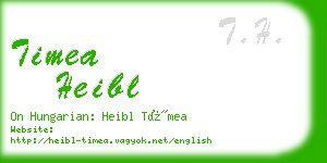 timea heibl business card